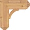 Ekena Millwork Thorton Craftsman Smooth Bracket w/ Offset Brace, Western Red Cedar, 7 1/2"W x 18"D x 18"H BKT0806X18X18THR04SWR - alternate 2